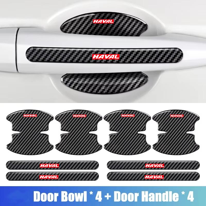 Product Introduction of Car Door Carbon Fiber Protection Sticker Handle Film Door Bowl Protector For Haval H6 Jolion H2 H2s H1 H5 M4 H9 2023 2024 2025 Car Sticker 6