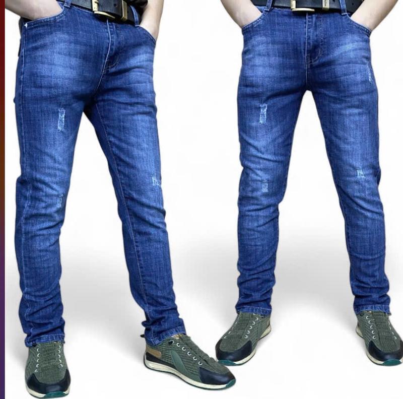 Quần Jean Nam CC Xanh Rách - 07 Menswear Pants Có Túi, Form Slimfit, Chất Liệu Jeans Co Dãn quanjean ripped ski quandai quanjeans caocap