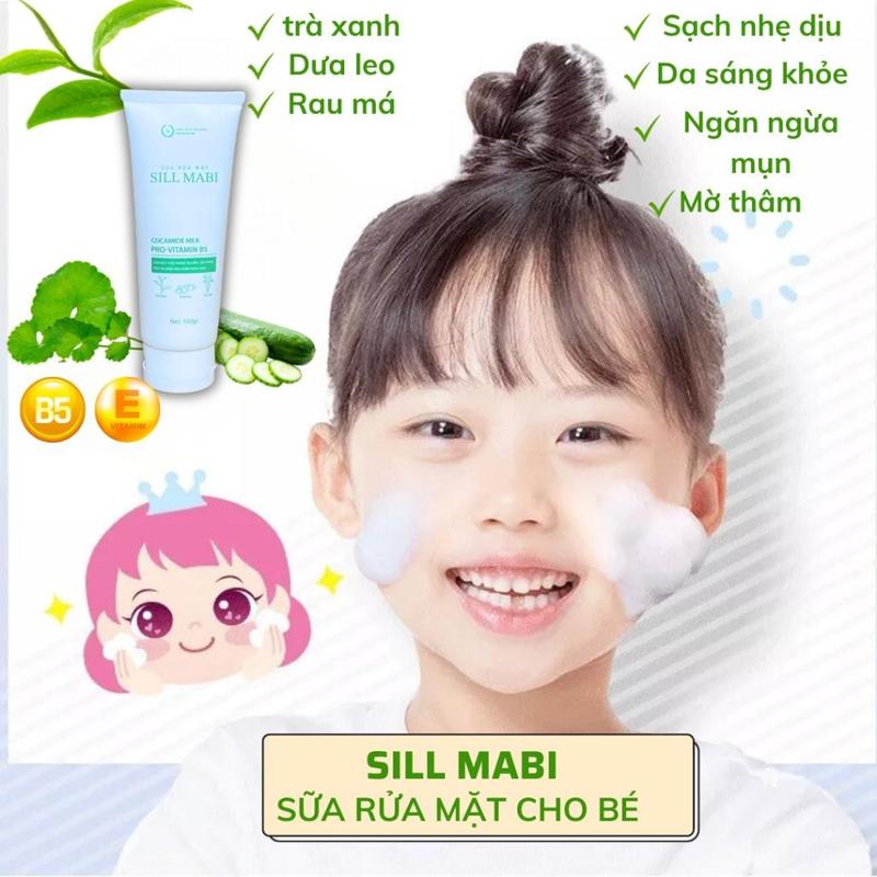 Sữa rửa mặt Sill MaBi cho bé tuổi dậy thì, Nam, Nữ,  mẹ bầu, da dầu, dạ nhạy cảm giúp chăm sóc da hoàn toàn tự nhiên,lành tính với mọi loại da Skincare Sen Nho