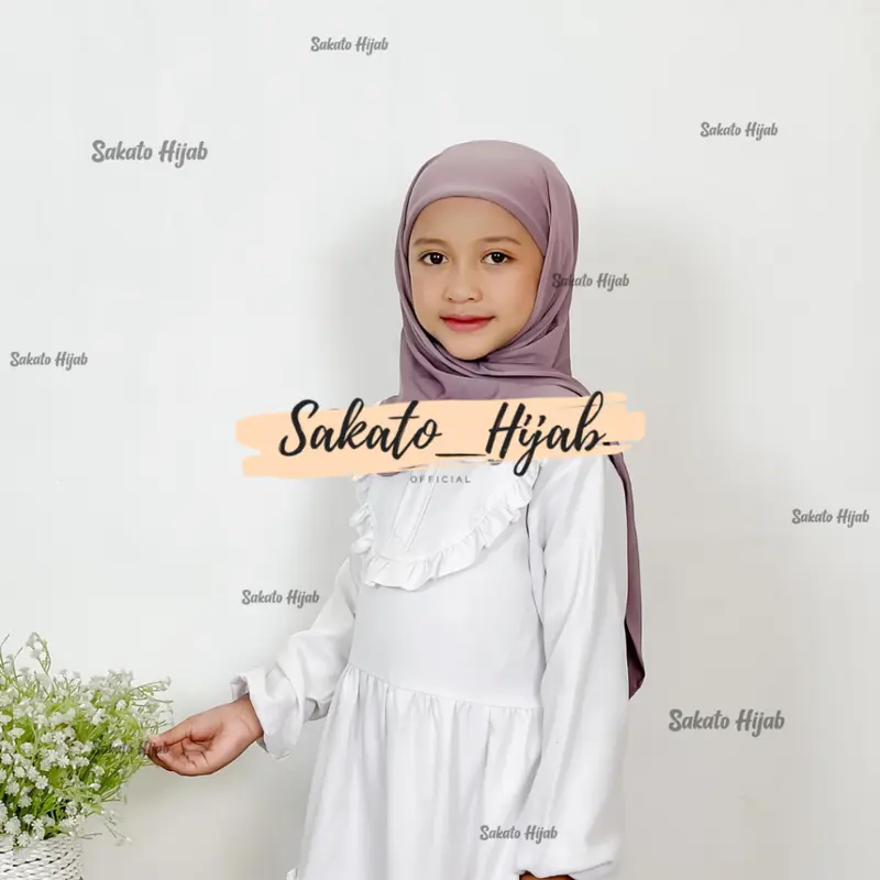 Pashmina Inner Anak Jersey 6-12 Tahun 2