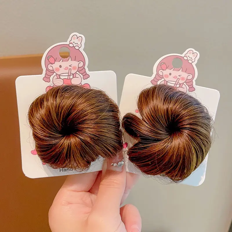 Kẹp Tóc Giả Cho Trẻ Em, Kẹp Tóc Quả Cầu Nơ Cho Bé Gái, Kẹp Tóc Mầm Tóc, Phụ Kiện Tóc Tóc Giả Dễ Thương 6