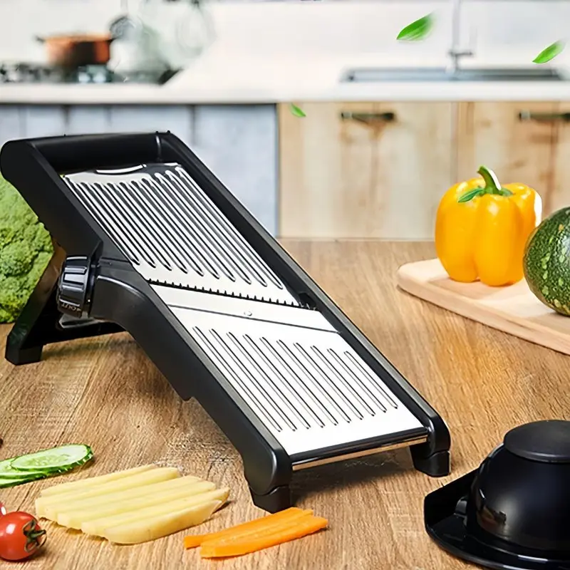 5 in 1 Vegetable Chopper, 1 Set Multifunctional Vegetable Cutter with Gloves & Cleaning Brush, Professional Vegetable Slicer for Home Kitchen 6