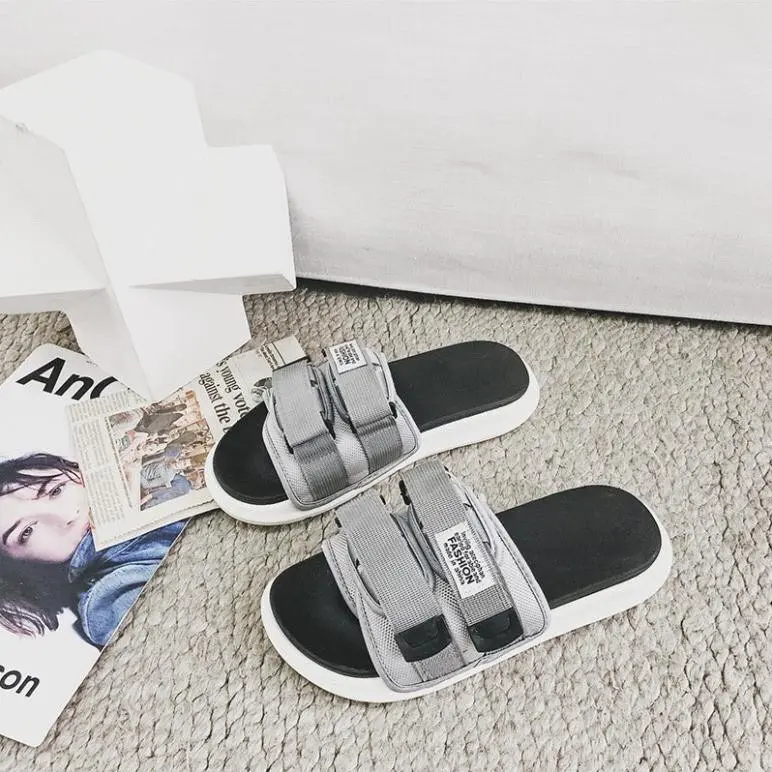 Dép nam nữ, Uniex 2 quai dán ngang VẢI DÙ êm mềm thời trang DP10 DéP Slipper