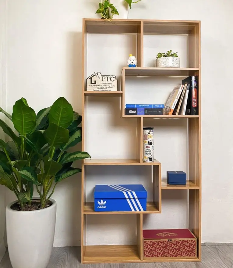 Kệ Sách Gỗ MDF Đa Năng Chữ U Nhiều Ngăn Tiện Ích Trang Trí Phòng Học & Làm Việc kệ váchngăn tu  sach