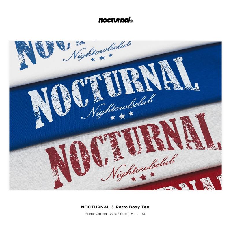 Áo Thun Cotton 100% Hình Hộp Cổ Điển NOCTURNAL, Dành Cho Nam Và Nữ, Unisex, Áo Phông In Hình Thương Hiệu Địa Phương 3