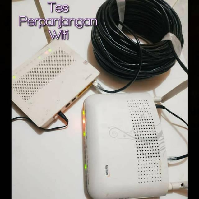 Kabel LAN 50M UTP STP CAT5E 50 M 50 Meter 50Meter FTP Outdoor Spectra untuk Indihome 5