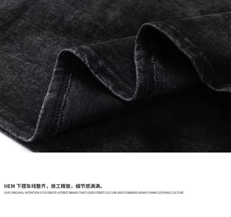 Product Introduction of High-end Clothing Men and Women Short Sleeve Sleeveless T-shirt Vest Summer Loose Pullover Plus Size Trendy Brand Fat Man Extra Large Base Shirt Wide Shoulder Tank Top 5
