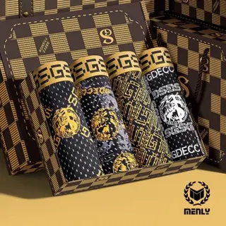 COMBO 4 QUẦN SỊP NAM HOÀNG GIA SANG TRỌNG -Chất thun lạnh co giãn 4 chiều Boxer Quần Boxer Cotton Menswear Menswear