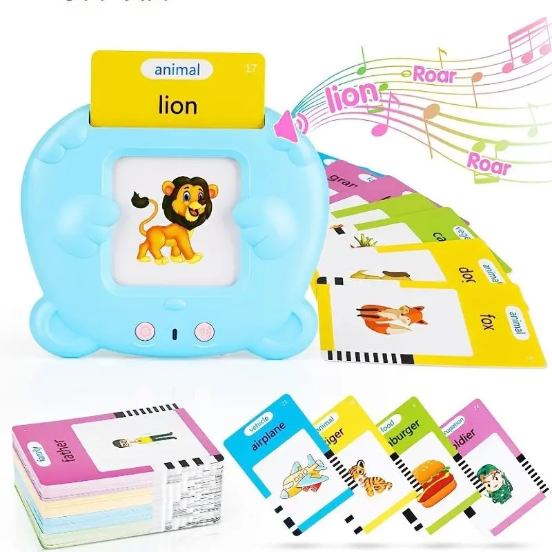 Insert Card Word Learning Machine, 1 Set Early Education Machine, English Word Enlightenment Machine, Educational Toy, Language Toy for Kids