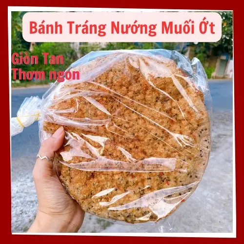 Combo 15cái Bánh tráng nướng muối ớt Bến Tre thơm ngon dòn tan với vị cay cay và béo béo của nước cốt dừa siêu cuốn Ăn Vặt