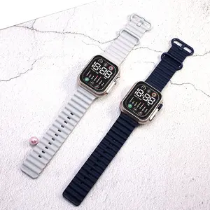 RE 372 Jam Tangan LED Digital Pria Wanita Rubber Electronic Fashion Couple Anak Remaja siswa sekolah