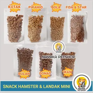 Snack Biskuit Hamster 50 gr Makanan Landak Mini Cemilan Extra Food Hewan