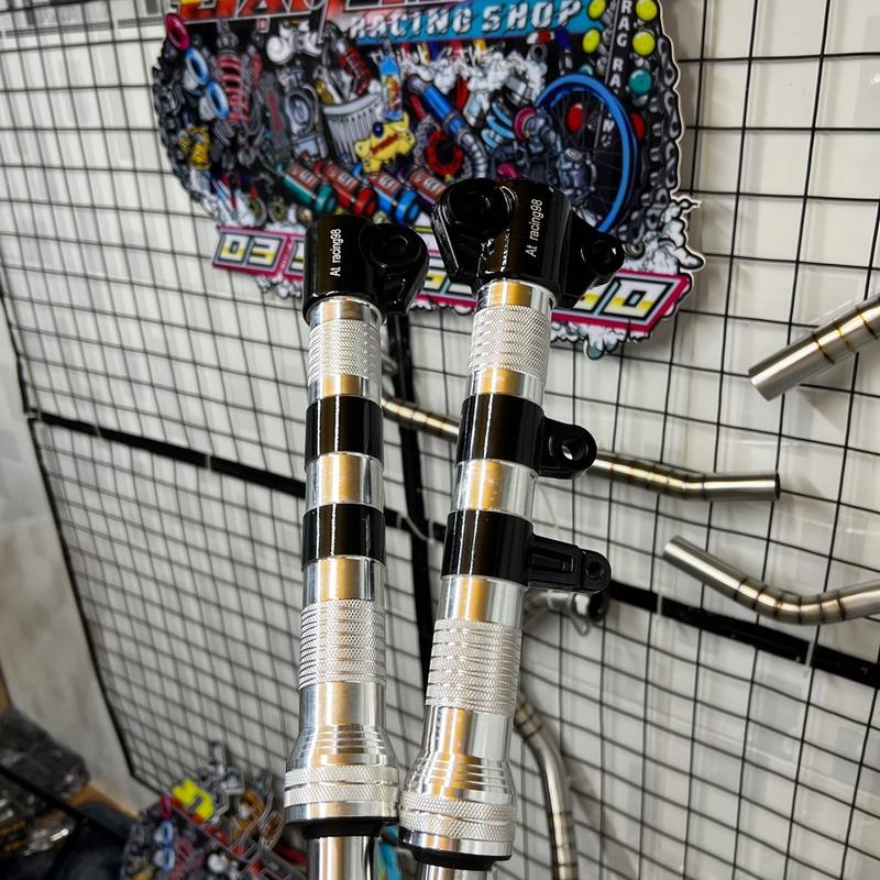 Phuộc trước cắt ty At Phay thái cho Ex 150 Sirius chạy cnc cục kì sắc nét sơn tĩnh điện 100%