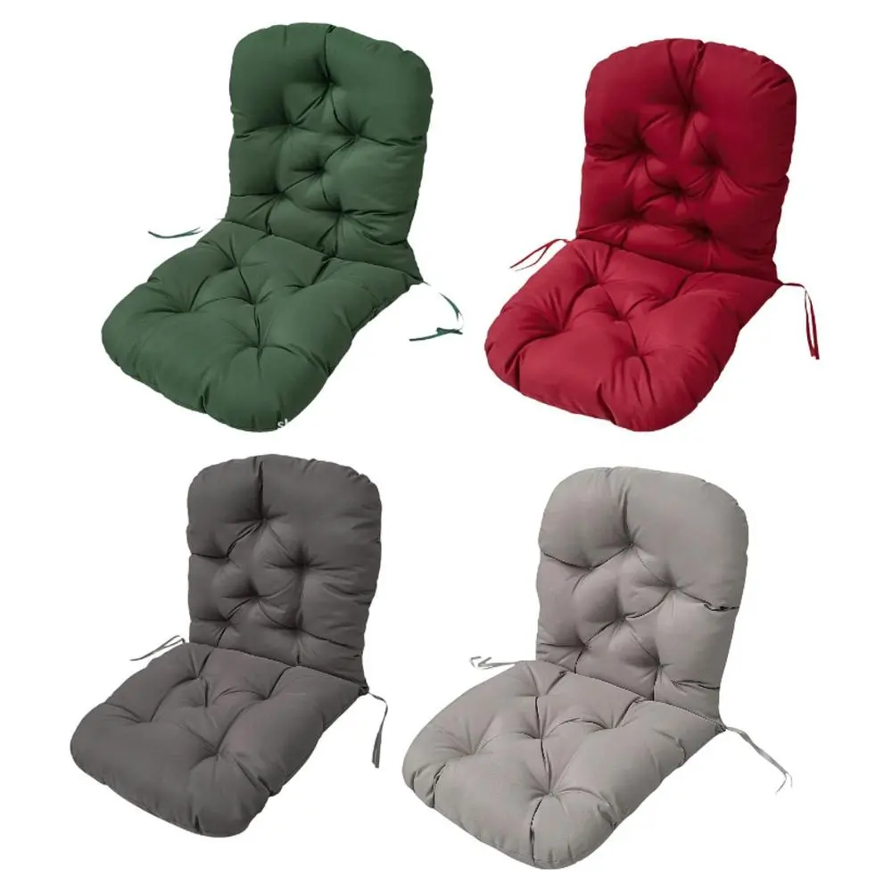 Rocking Chair Cushion Weather Resistant Easy to Clean Family Courtyard ,A Terrace Solid Color Design Patio Cushion Seat Pad