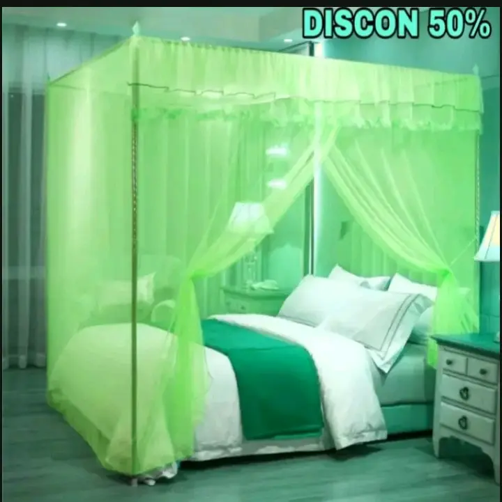 Kelambu Anti Nyamuk Modern Terlaris Super Jumbo 200x200 Pencegahan Serangga Tali