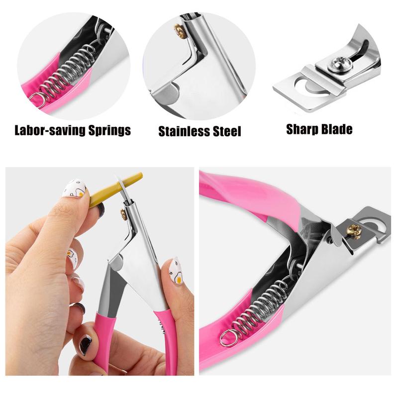 Product Introduction of Stainless Steel Nail Clipper, 1 Count Portable U-shaped Nail Trimmer with 10pcs Nail Measuring Magnets, Professional Manicure Tool for Home & Salon Use, Valentine's Day Gift, Gifts for Girlfriend, Nail Nippers, Nail Tech Supplies, Nail Care 5