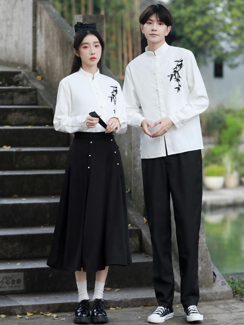 Product Introduction of Elegant Chinese Hanfu Outfit Set for Teens - Poetry Recital, School Sports Day, Graduation Choir Performance |     Traditional Costume for Middle High School Students 20