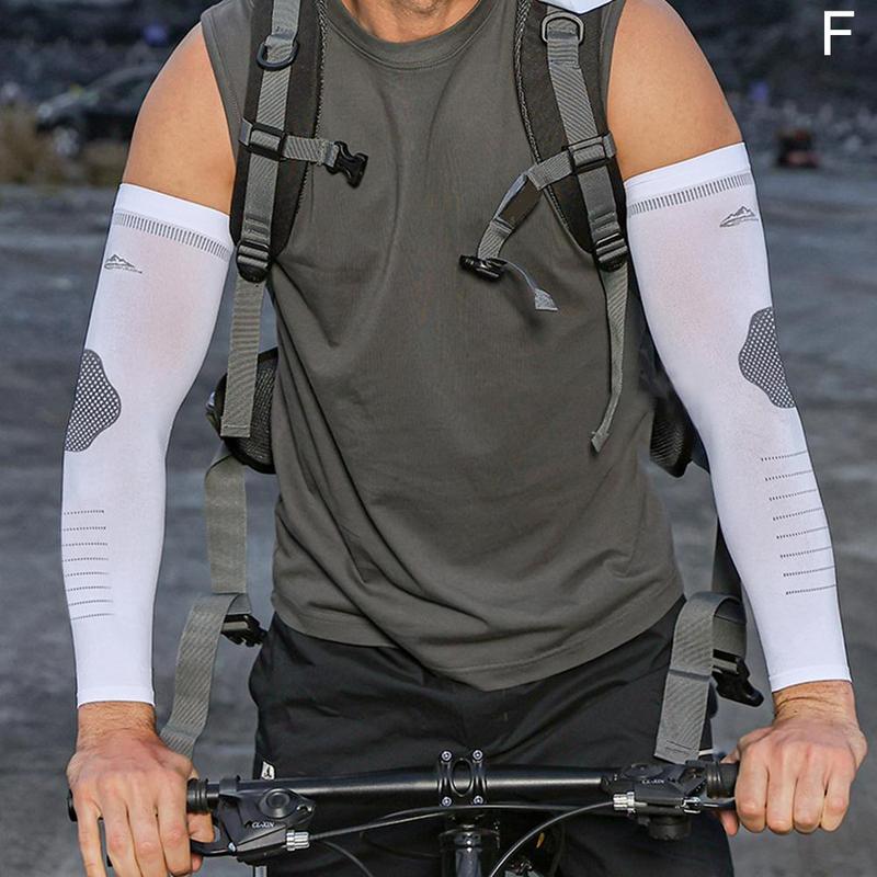 Product Introduction of 1pair Polyester Fibre Sports Arm Sleeve Summer Outdoor Cycling Ice Silk Sun Protection Sleeve Breathable 37