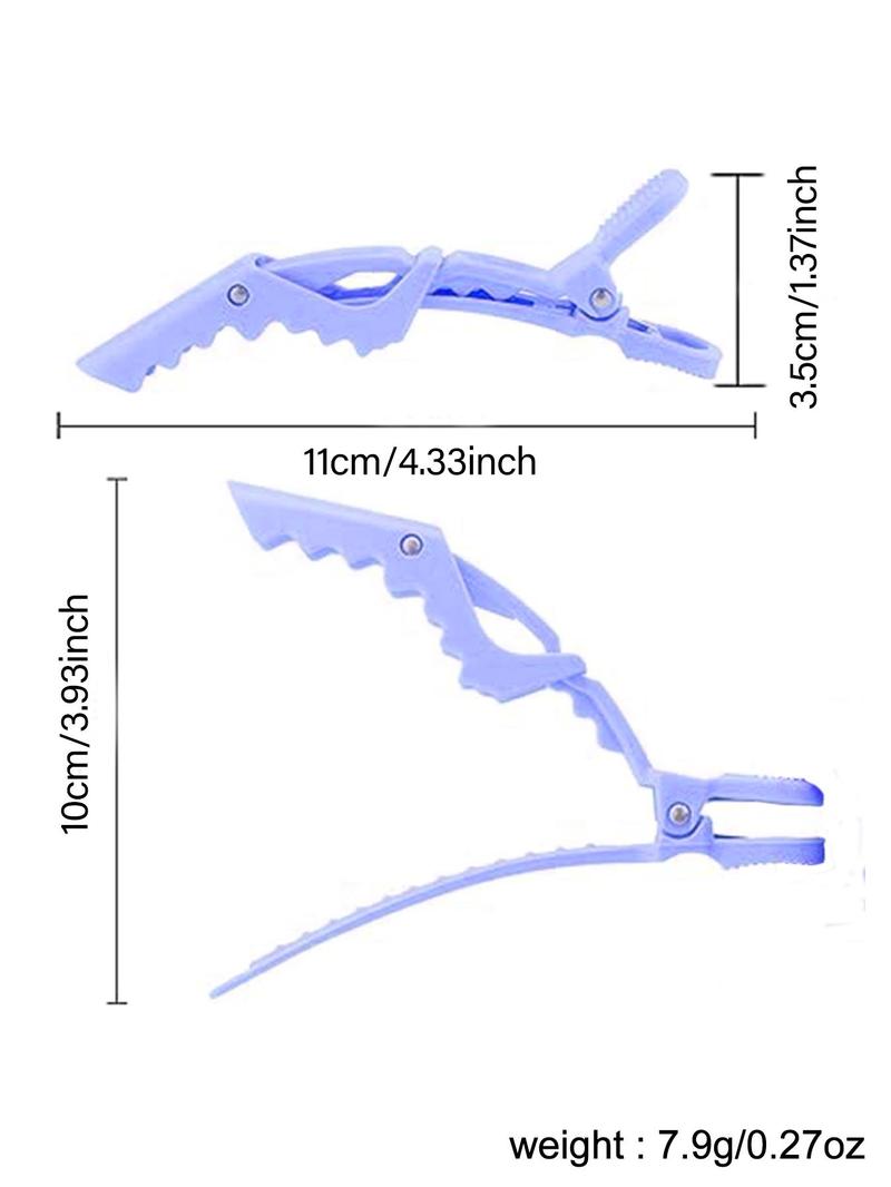 Product Introduction of 5pcs/set Women's Alligator Hair Clip, Solid Color Salon Hair Clips, Plastic Hair Clips, Daily Hairstyle for Hair Dyeing and Divisions, Barrettes 7