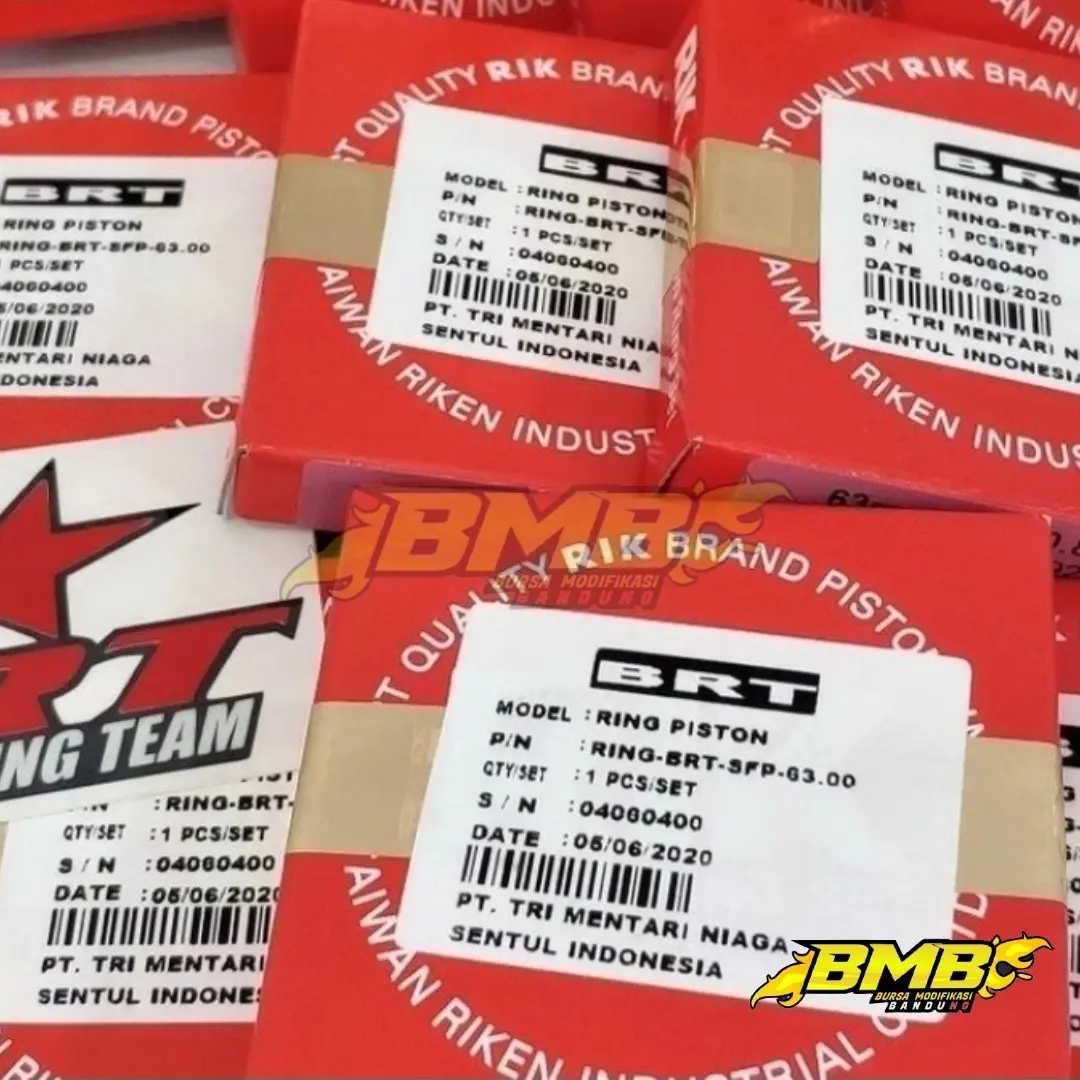 RING PISTON BRT 53 53,4 54,5 55 55,25 57 57,28 58 58,5 62 63 64,5 66 68 70 71,5 72 74 76 78 SEHER CINCIN RIK MM RIKKEN RIKEN 53mm