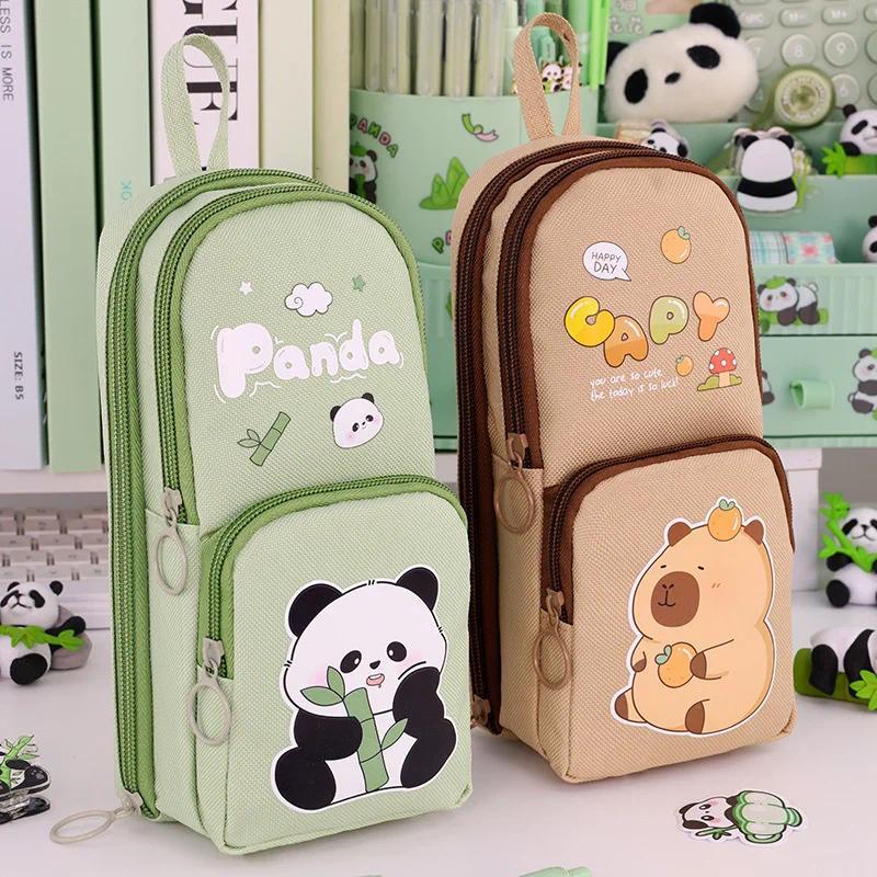  Hộp Đựng Bút Chì Gấu Trúc Capibara Phong Cách Kawaii Dung Tích Lớn Túi Đựng Bút 6 Lớp Thích Hợp Cho Trường Học Và Văn Phòng Túi Sắp Xếp Văn Phòng Phẩm 