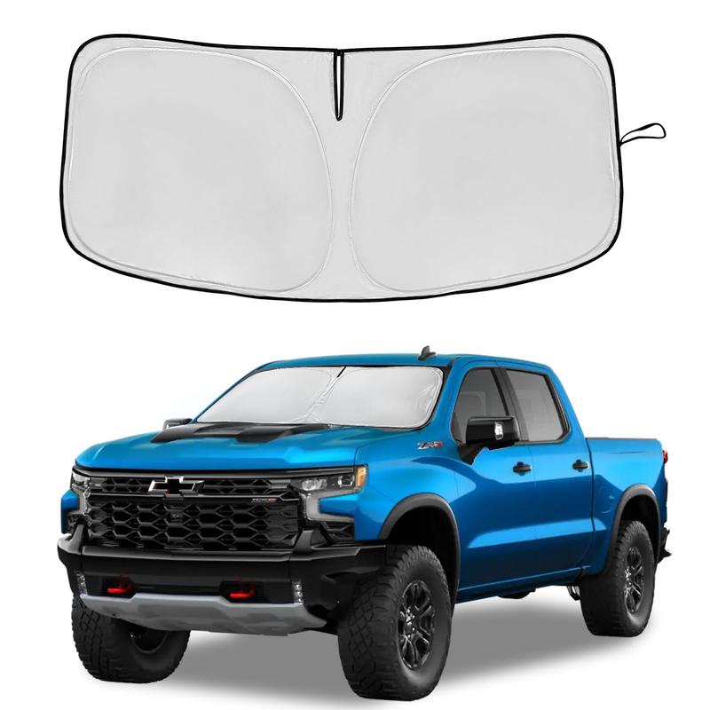 Windshield Sun Shade For Chevrolet/chevy Silverado 1500 2019-2025 ...