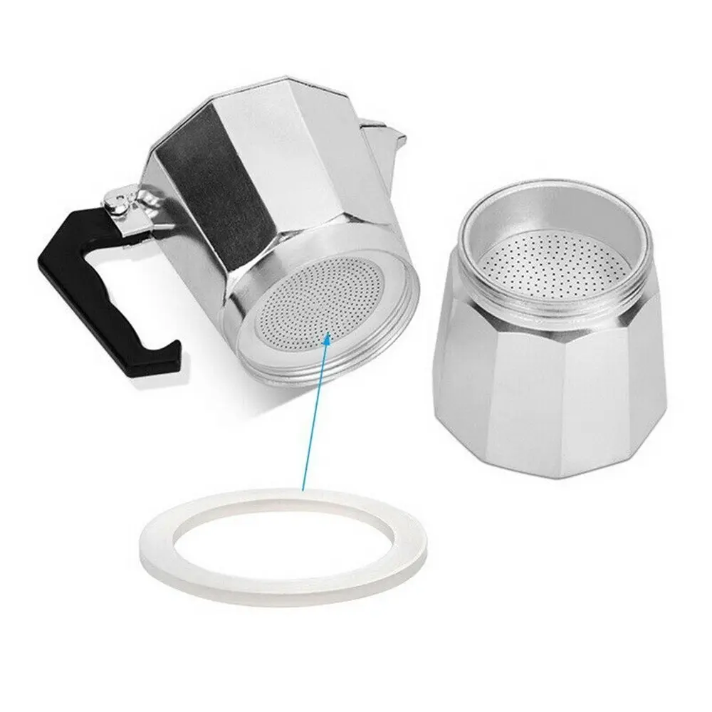 Replacement Gasket Seal for Coffee Espresso Moka Stove Pot Top Silicone Rubber