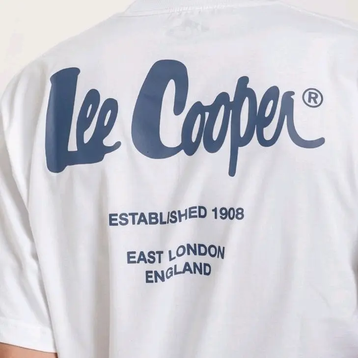 Kaos Lengan Pendek Lee Cooper Putih Katun