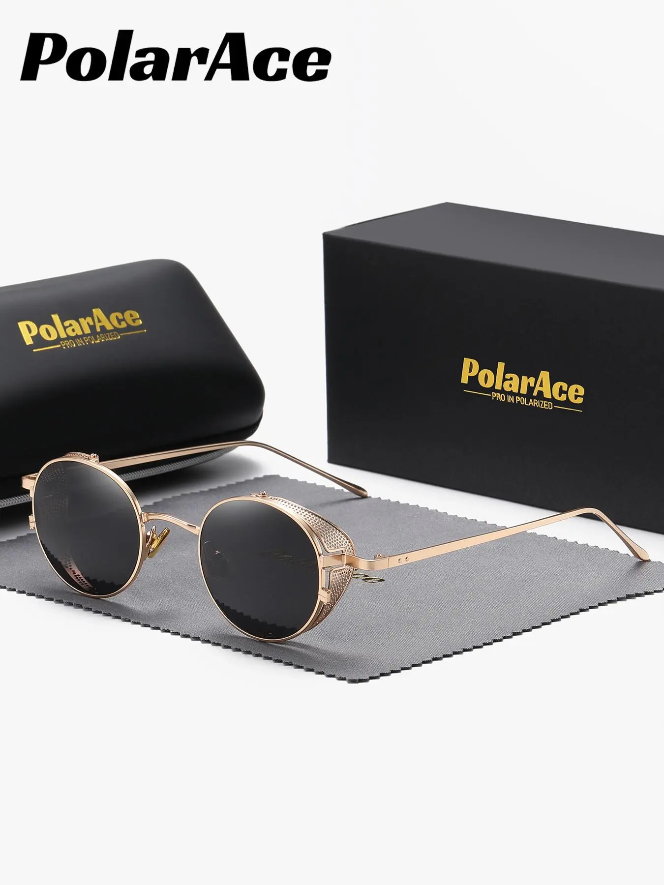 Unisex Vintage Round Frame Sunglasses, Trendy Casual Sunglasses for Everyday Use, Fashion Accessories for Outdoor Activities
