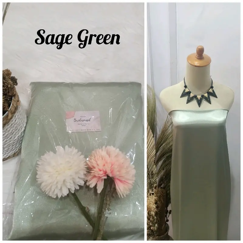 3 Meter Kain Satin Kilap Max Premium Jakarta Saten Bridesmaid Grosir Murah dan Bagus grosir kain satin meteran Bisa Dicuci bukan Jilbab 2