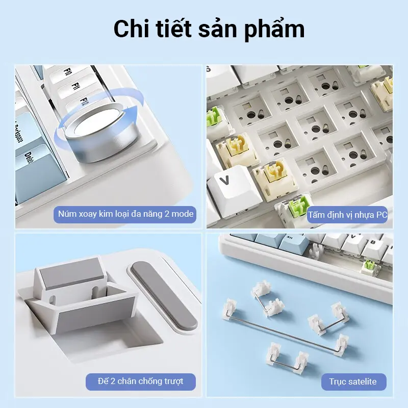 Bàn phím cơ AULA F75 - 3 Mode kết nối - Pin 4000 maH - Full key hotswappable - 75% Layout 80 Keys - Macro Driver - SW cao cấp - Phím PBT 2 màu - 5 lớp chống ồn cực êm - LED RGB 16 triệu màu - BH 12T T | BigBuy360 - bigbuy360.vn Bàn phím cơ AULA F75 - 3 Mode kết nối - Pin 4000 maH - Full key hotswappable - 75% Layout 80 Keys - Macro Driver - SW cao cấp - Phím PBT 2 màu - 5 lớp chống ồn cực êm - LED RGB 16 triệu màu - BH 12T T | BigBuy360 - bigbuy360.vn