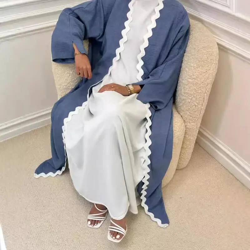 Bộ Hai Mảnh Áo Cardigan Thanh Lịch, Thời Trang Dubai Trkiye, Váy Không Tay K208
