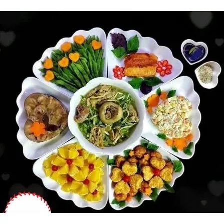 Bộ bát hoa mặt trời, mâm cúng, bộ bát dĩa hoa hướng dương, bộ bát dĩa cúng