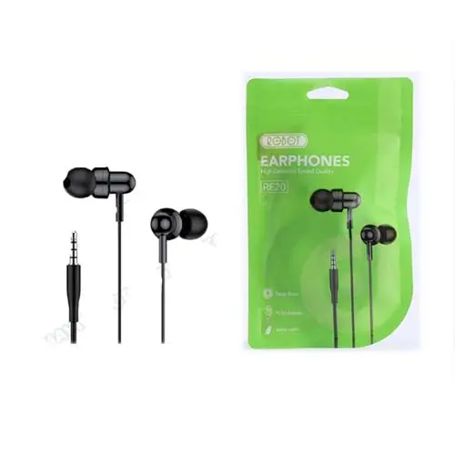 HEADSET HANDFREE ROBOT RE 20 RE20 ORIGINAL ROBOT BERGARANS Wired Earphone Bass