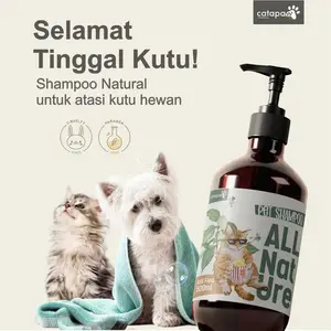 Catapaw Shampo Kucing Anjing Anti Kutu Natural / Shampoo Obat Kutu pada Hen - 100ml