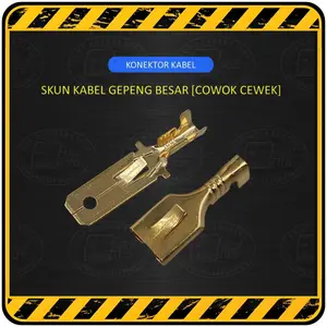 Sekun / Skun Terminal Kabel Motor Gepeng besar ( Male & Female )