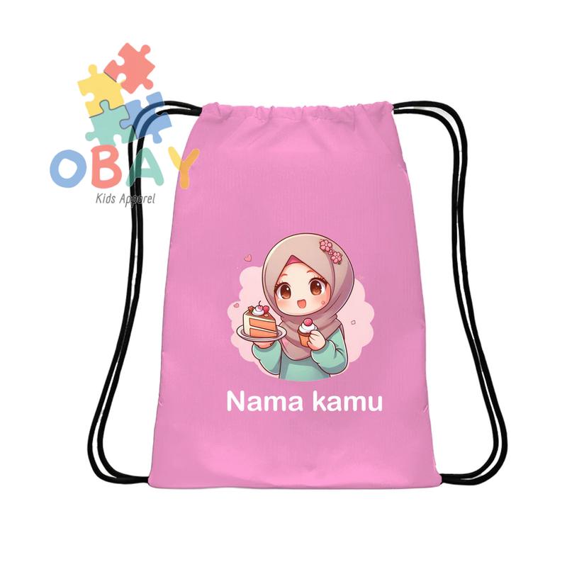 Tas Serut Anak Islami Ayo Ngaji Lucu untuk Sekolah, Ngaji, Souvenir, & Hadiah Anak 1