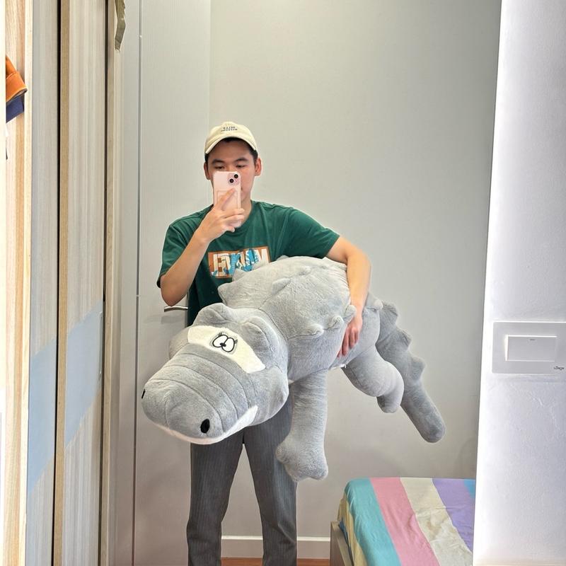 Gấu bông Cá Sấu Dáng Nằm Size 1m7 siêu to khổng lồ (Tiệm Gấu DuDu) - Toy Thú Bông - Thú nhồi bông Đồ Chơi