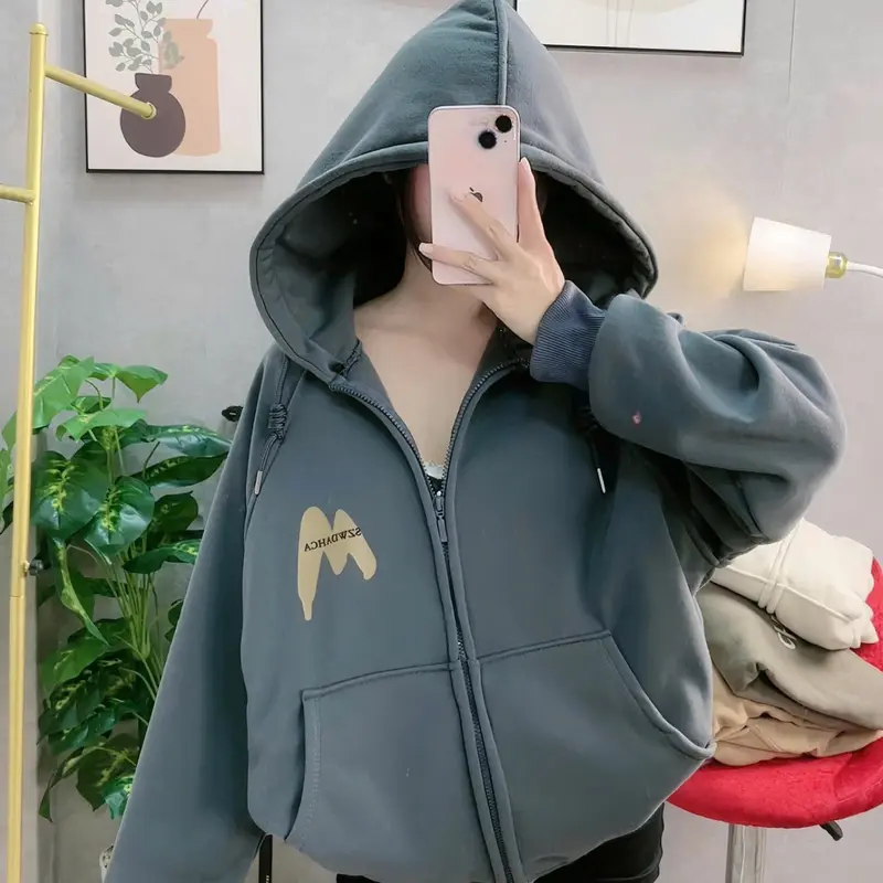 Áo Khoác Nhẹ Nữ Thời Trang Chống Nắng Giữ Ấm Khi Gió Lạnh Về Vải Nỉ Ngoại Cao Cấp Top Jacket Women 5