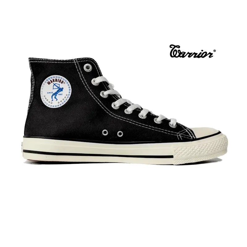 Sepatu Warrior Sparta High Black White
