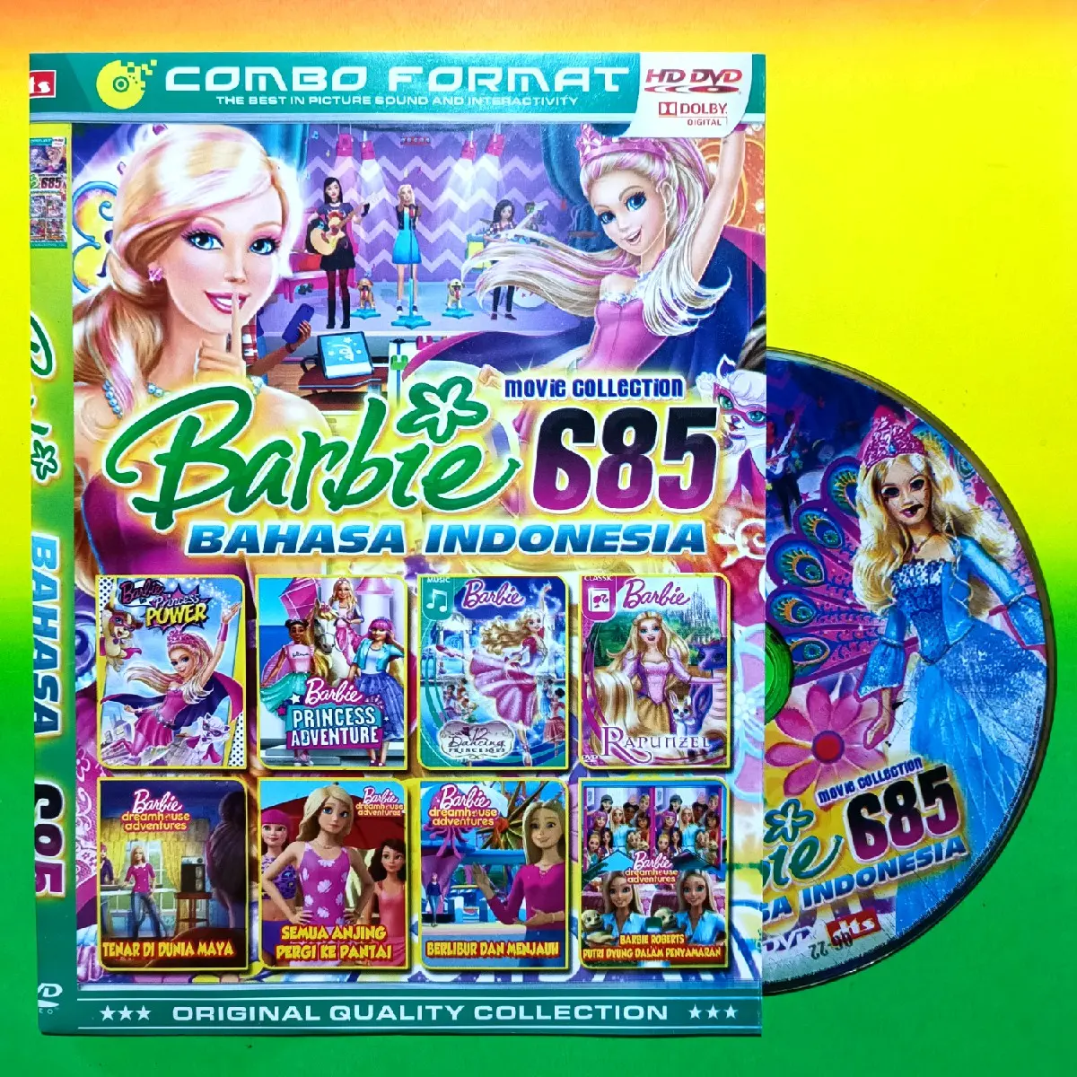 KASET DVD FILM KARTUN ANAK KOLEKSI BARBIE VOLUME TERBARU 685.