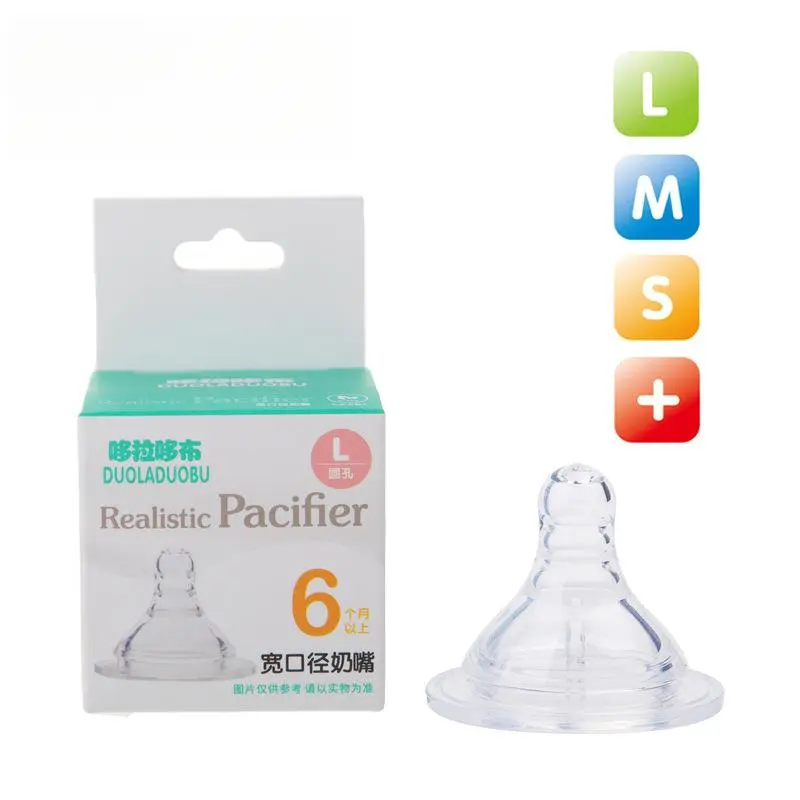 Pacifier Bayi Silikon Cecair, Rekaan Doraemon, Lebar 5cm, Sesuai untuk Kebanyakan Botol Penyusuan Mulut Lebar, Puting Bayi Baby Feeding