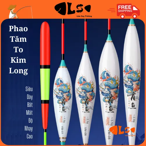 Phao Kim Long, Phao Câu Đài Nano Tăm To Dễ Quan Sát, Siêu Nhạy, Dẻo Dai, Chống Nổ Cực Tốt - Lâm Suy 0