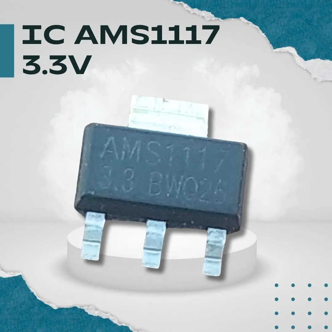 IC AMS1117-3.3V SMD - Stabilizer Tegangan 3.3V Fixed 1A High Accuracy