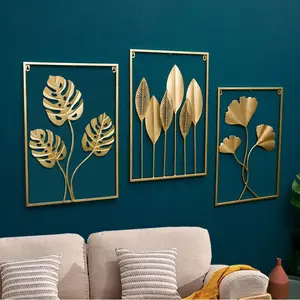 Wall Decor Hiasan Dinding 40*60cm Aesthetic Bahan Metal Nordic Dinding Frame Dekorasi Ruangan