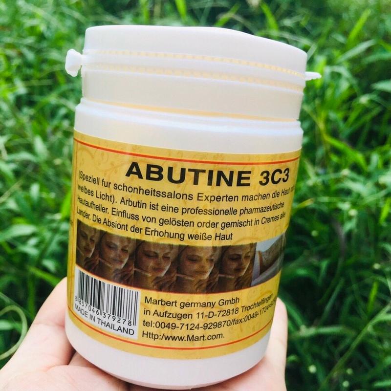  Kem kích trắng abutine 3c3 Thái Lan hộp 200gram màu nâu 