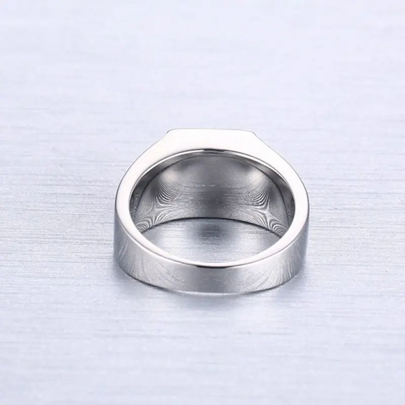 Nemoutube-2024-Nhẫn ngón tay nam, Xanh Biển tuyệt đẹp, hình vuông, kim cương giả, dây đeo đám cưới rộng, cỡ 7-11 8