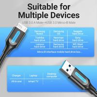 Gambar Vention Kabel Data Micro B to Hardisk USB 3.0 0,5M 2M 3M - COP - 3M dari KomputerMedan OS Kota Medan 4 Tokopedia