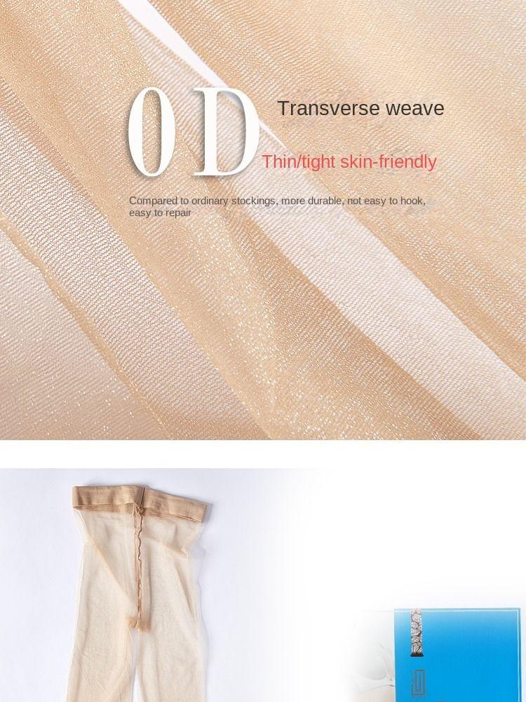 Product Introduction of Pearl Shiny Crystal Stockings 0D Transparent Sexy Ultra Slim Shiny Silk Stockings Naked Women Pure Desire Spring and Summer Womenswear Socks Lingerie Comfort Basic Minimalist 18