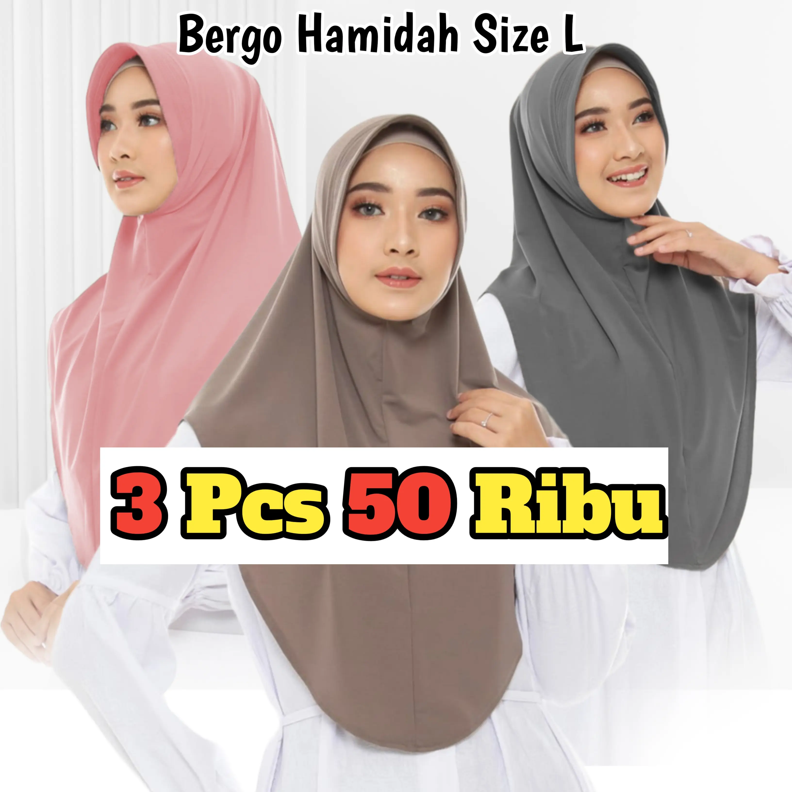 BERGO AMERA PINGUN SIZE L 50 RB DAPAT 3 PCS